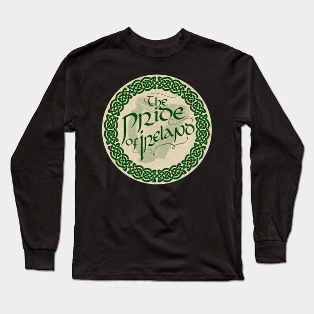 Pride of Ireland logo (Parchment) Long Sleeve T-Shirt by The Pride of Ireland